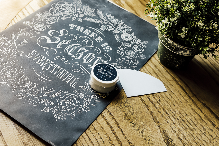 Designing a Simple Spring Chalkboard - She Holds Dearly